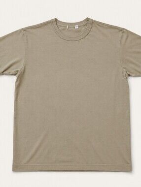 NWOT Buck Mason Washed Olive Crew Neck T-Shirt Medium USA Made